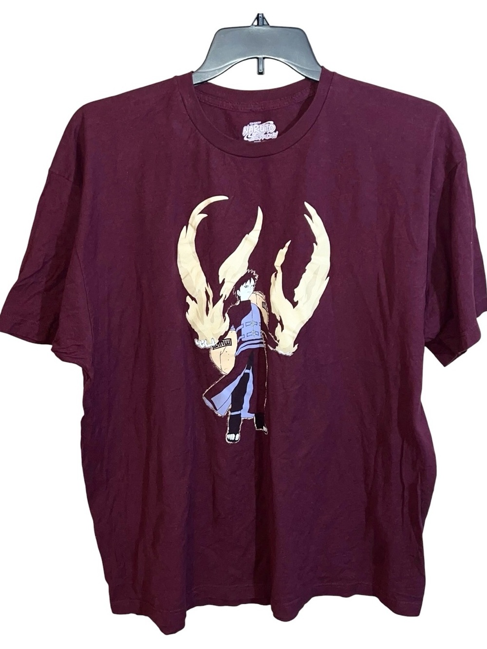 Naruto Shippuden Graphic Short Sleeve Shirt Men’s 2X Burgundy